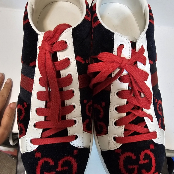Authentic Gucci Ace Sneakers Shoes - Picture 8 of 10